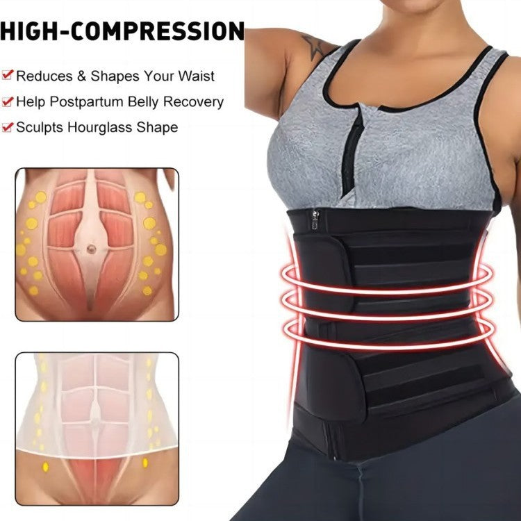 Slimming Belt Violently Sweat Adjustable Zipper Body Shaping Belly Band Slimming Belt Violently Sweat Adjustable Zipper Body Shaping Belly Band